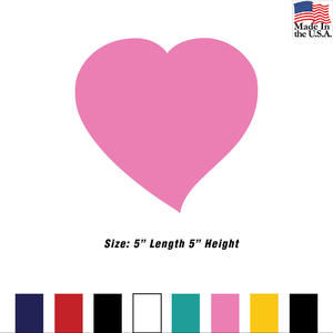 Heart High Performance Vinyl Decal Sticker Oracal 751C